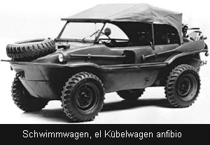 Schwimmwagen, el Kübelwagen anfibio