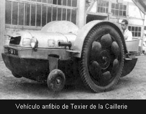 Vehículo anfibio de Texier de la Caillerie
