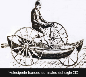 Velocípedo francés de finales del siglo XIX