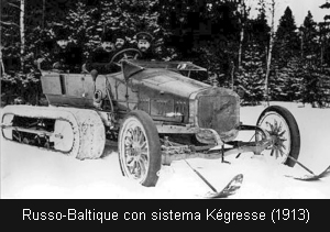 Russo-Baltique con sistema Kégresse (1913)
