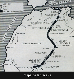 Mapa de la travesía