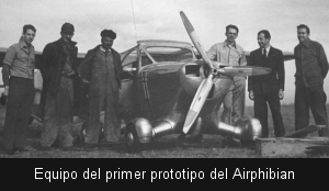 Equipo del primer prototipo del Airphibian