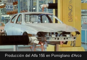 Producción del Alfa 156 en Pomigliano d'Arco