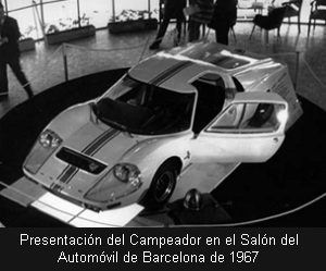 Presentación del Campeador en el Salón del Automóvil de Barcelona de 1967