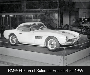 BMW 507 en el Salón de Frankfurt de 1955