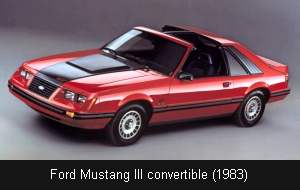 Ford Mustang III convertible (1983)