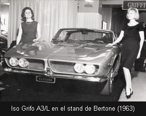 Iso Grifo A3/L en el stand de Bertone (1963)
