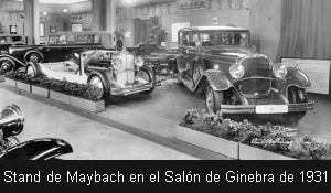 Stand de Maybach en el Salón de Ginebra de 1931
