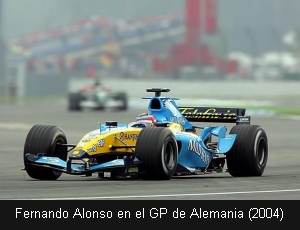 Fernando Alonso en el GP de Alemania (2004)