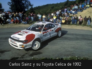Carlos Sainz y su Toyota Celica de 1992