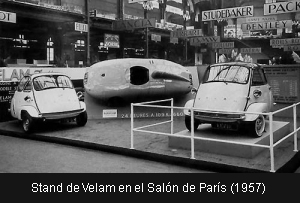 Stand de Velam en el Salón de París (1957)